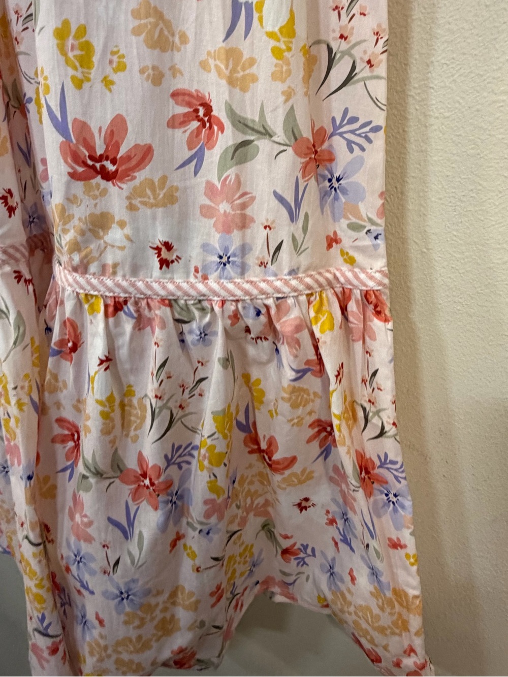Umgee Floral Tiered Flutter Sleeve Cotton Dress Size L Cottagecore - Picture 9 of 10